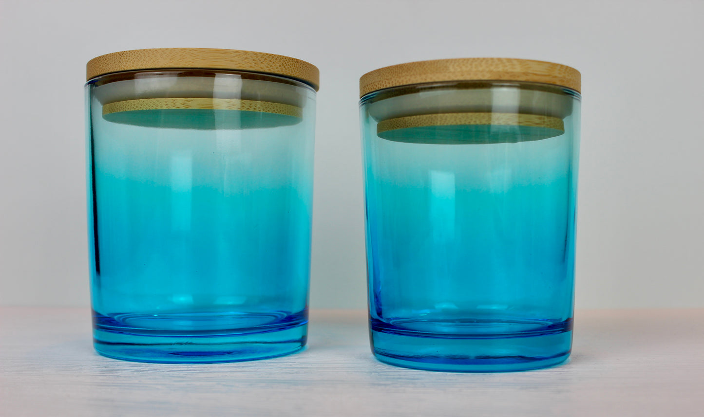 Kerzenglas türkis - TRANSPARENT