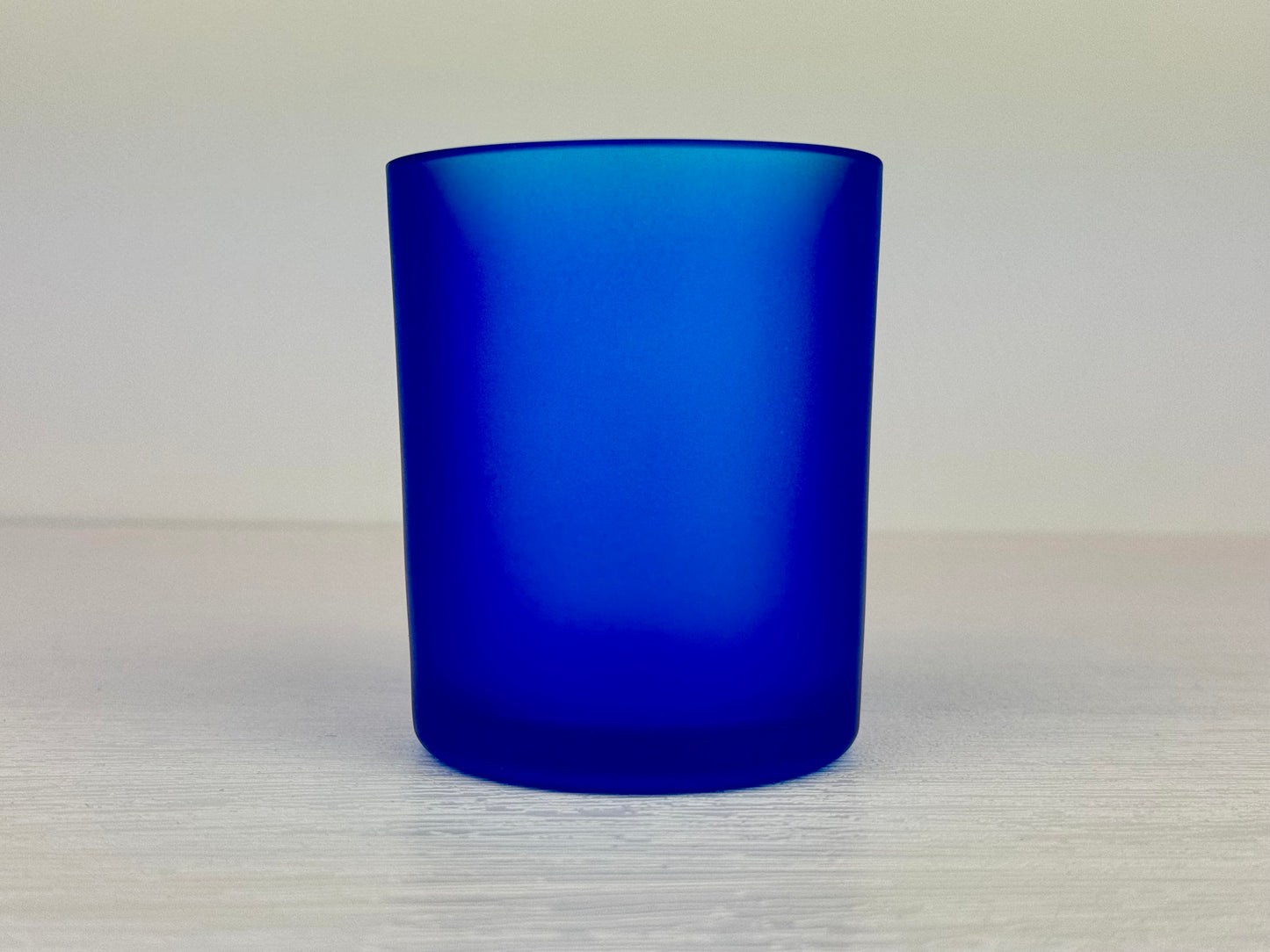 Kerzenglas dunkelblau - MATT