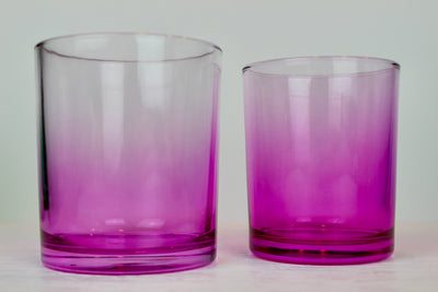 Kerzenglas pink - TRANSPARENT