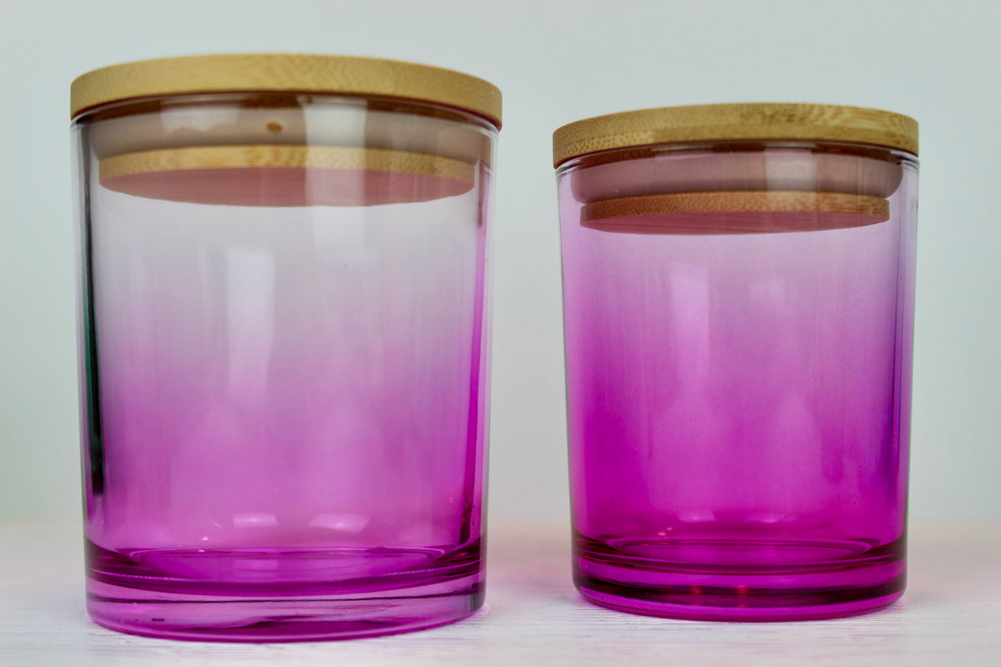 Kerzenglas pink - TRANSPARENT