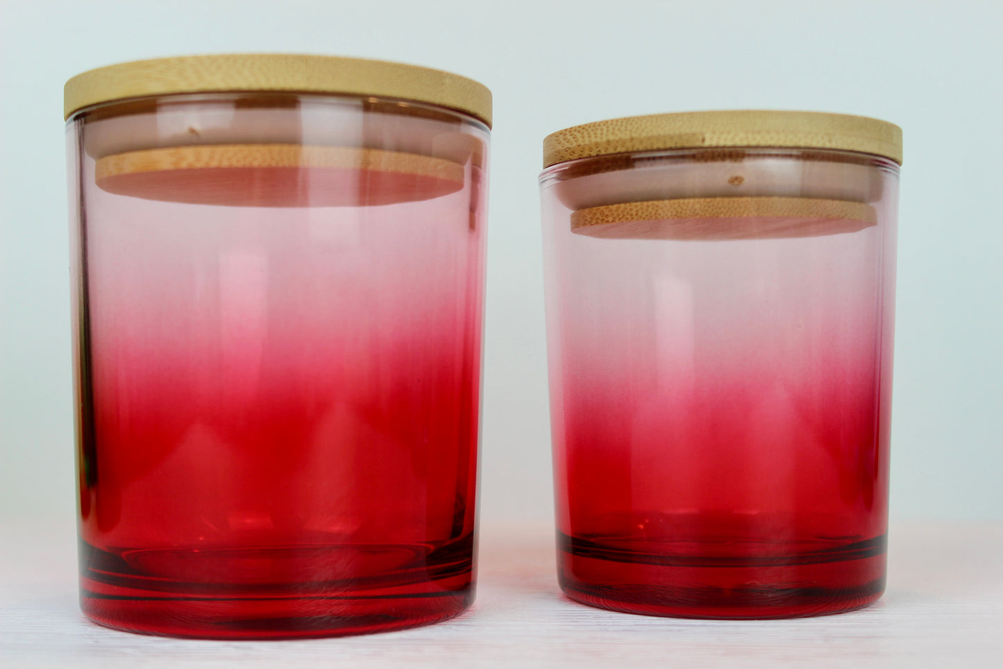 Kerzenglas rot - TRANSPARENT