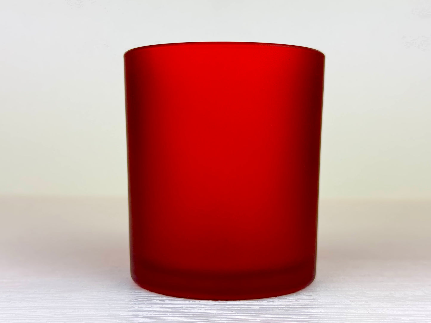 Kerzenglas rot - MATT