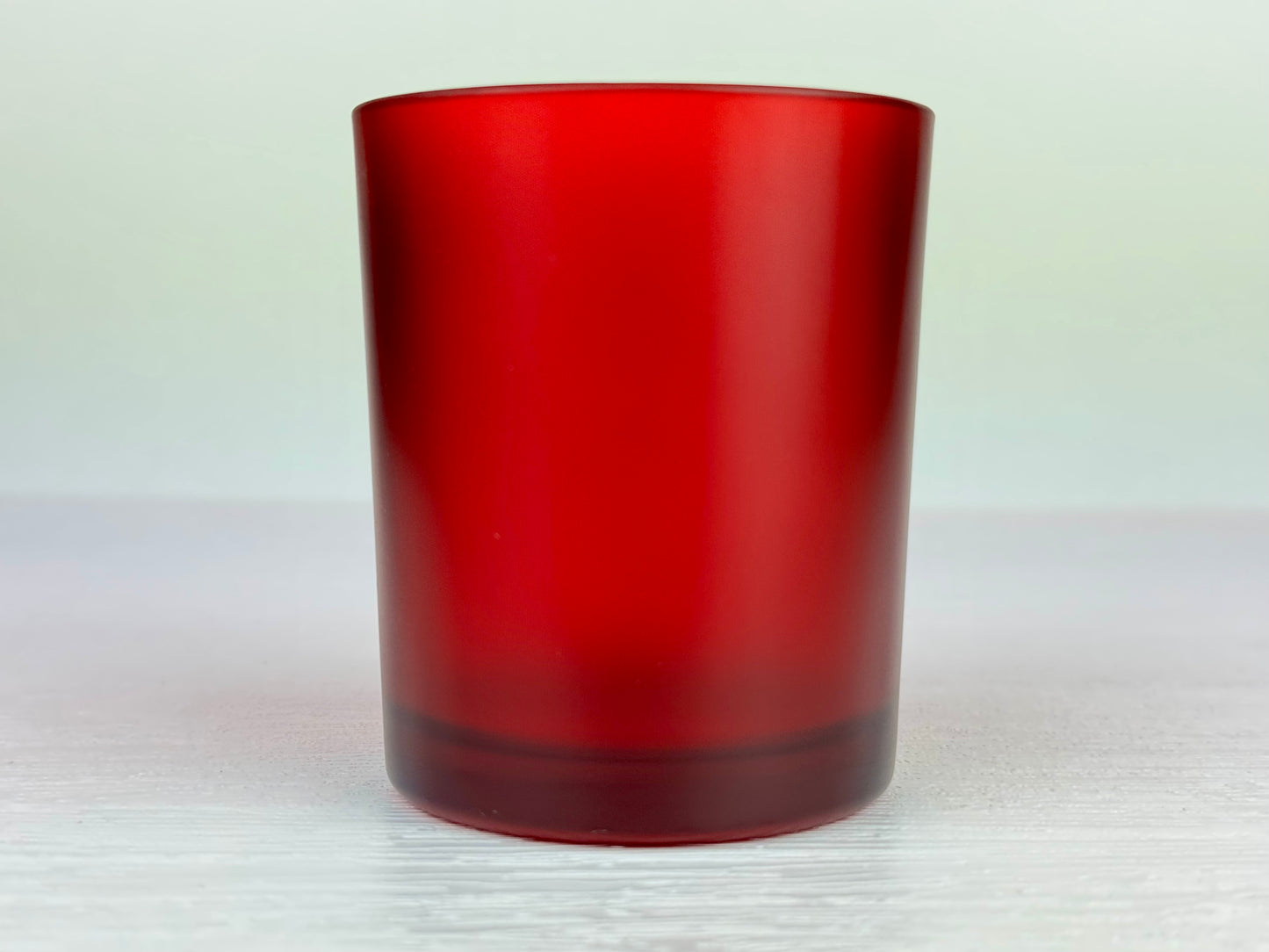 Kerzenglas rot - MATT