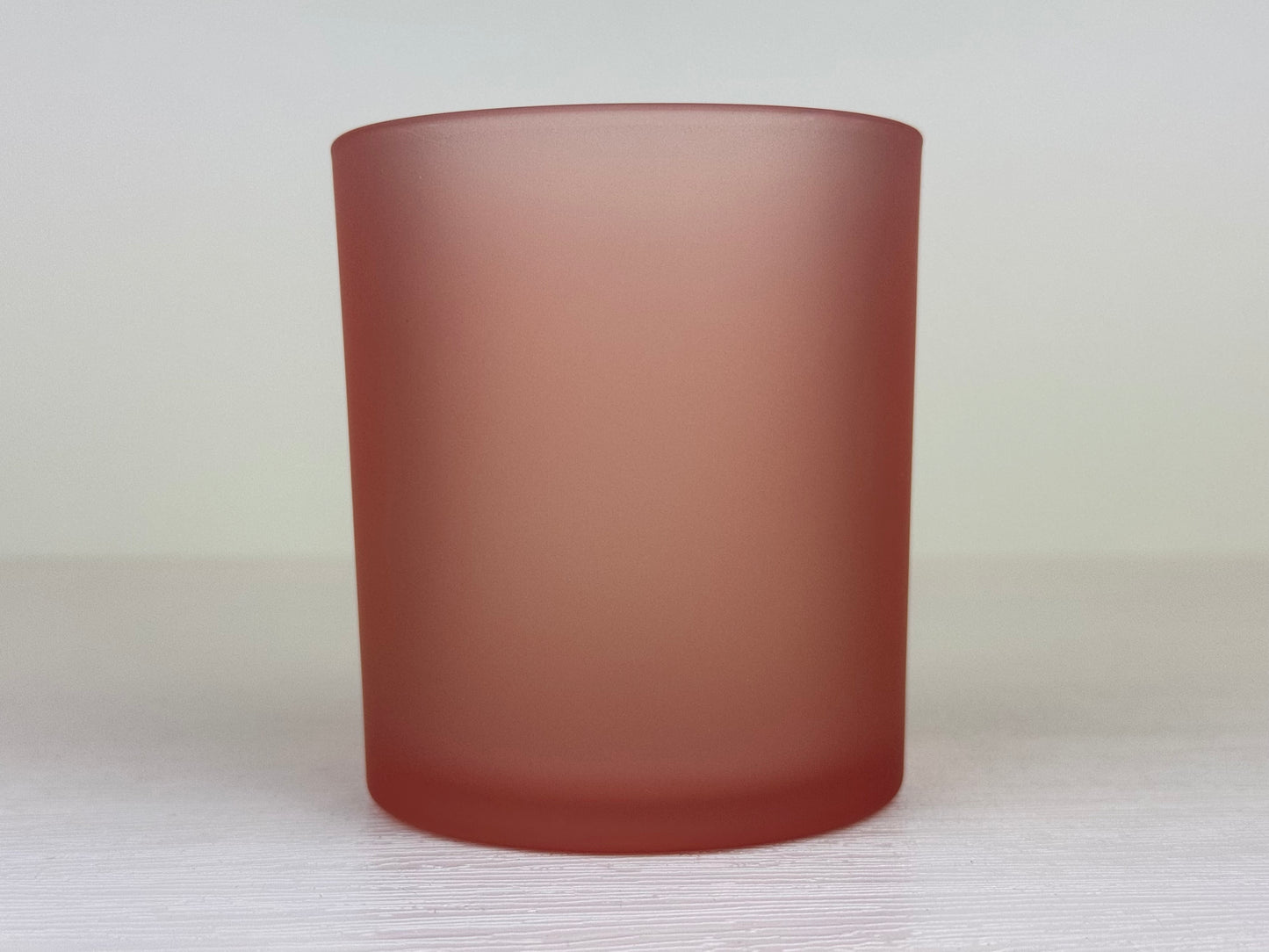 Kerzenglas rosa - MATT