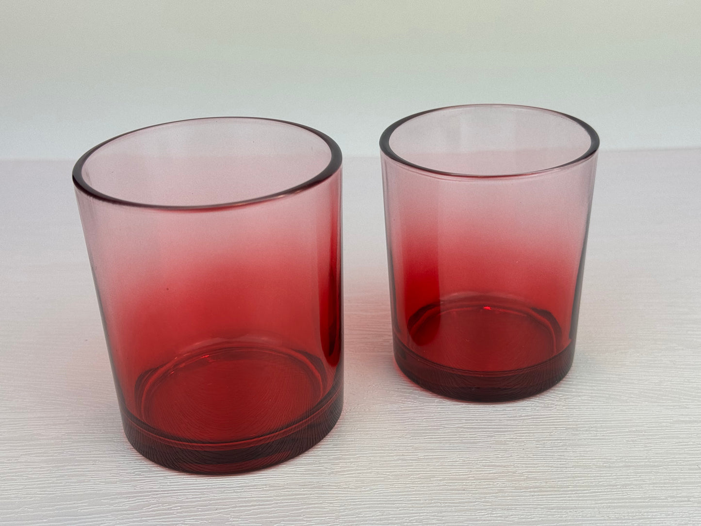 Kerzenglas rot - TRANSPARENT