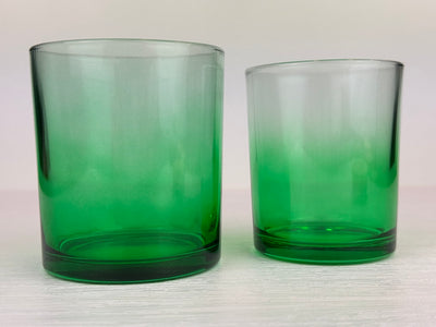 Kerzenglas grün - TRANSPARENT