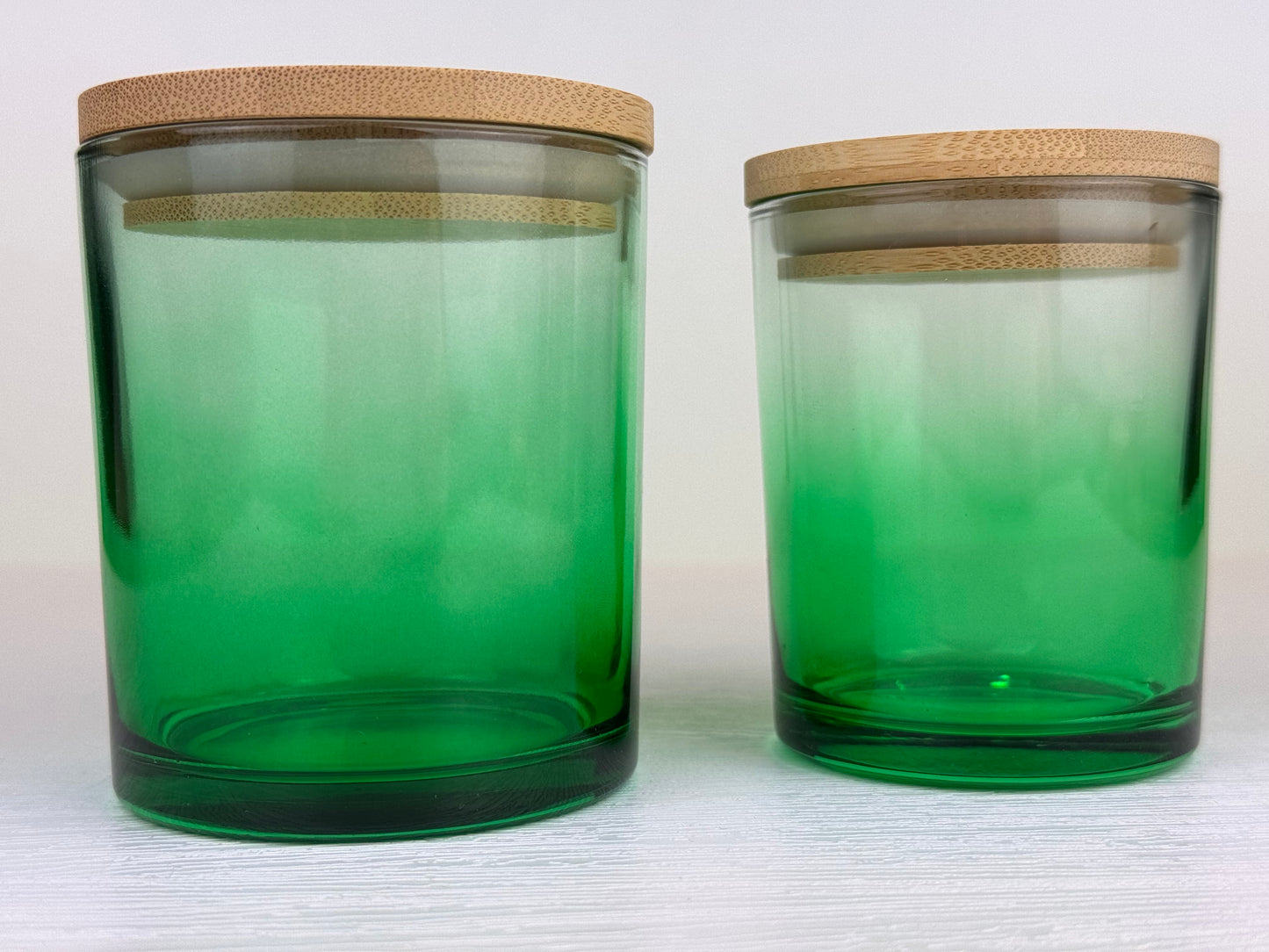 Kerzenglas grün - TRANSPARENT
