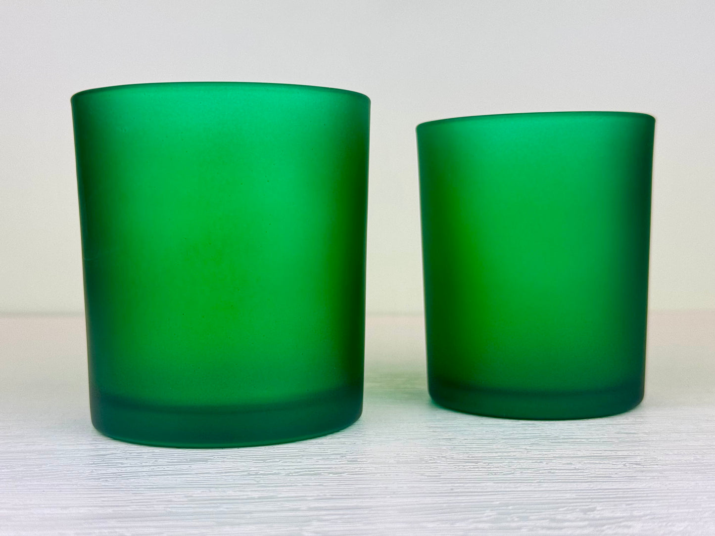 Kerzenglas grün- MATT