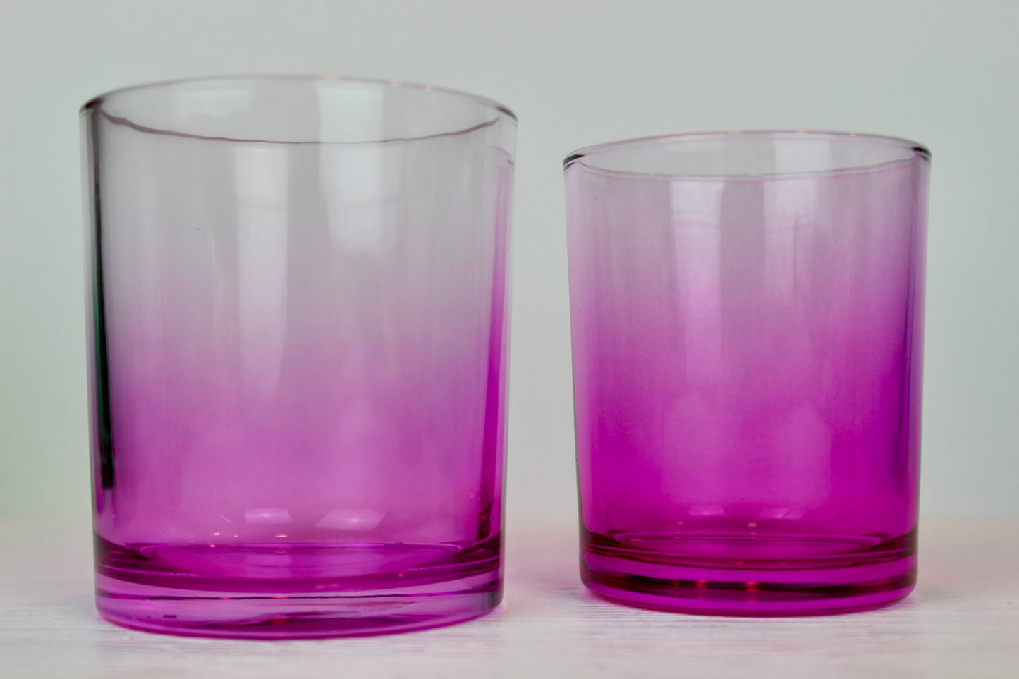 Kerzenglas pink - TRANSPARENT