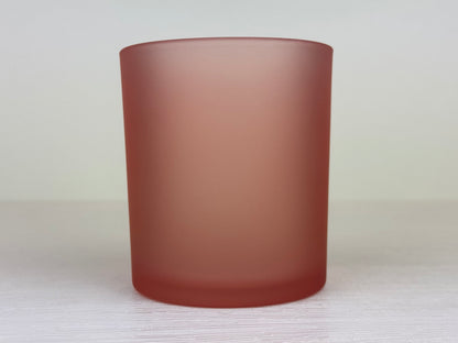 Kerzenglas rosa - MATT
